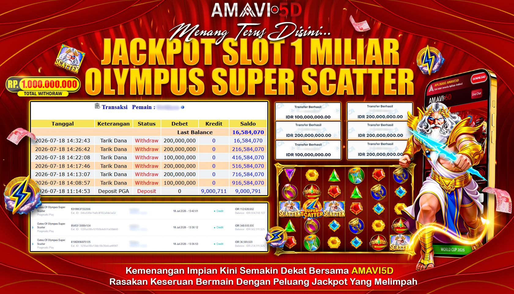Jackpot Paus Member AMAVI5D